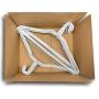 Wire Hangers in Bulk - 100 White Metal Hangers - 18 Inch Thin Standard Dry Cleaner Coated Steel