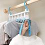 EvaroFly Multipurpose Folding Hanger, Save Space Storage Clothes Hanger, Household Travel -Blue 37.5x42cm