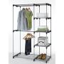 Closet Organizer Storage Rack Portable Clothes Hanger Home Garment Shelf Rod G68 Useful Product