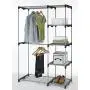Closet Organizer Storage Rack Portable Clothes Hanger Home Garment Shelf Rod G68 Useful Product