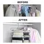 VISV Pants Hangers, Stainless Steel Non Slip S Shape Pants Hangers Trouser Hangers Space Saving Closet Storage for Trousers Jeans Shirt Scarf Tie - 5 Packs VISV Pants Hangers, Stainless Steel Non Slip S Shape Pants Hangers Trouser Hangers Space Saving Closet Storage for Trousers Jeans Shirt Scarf Tie - 5 Packs