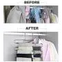 VISV Pants Hangers, Multilayer Pants Hangers Trouser Hangers S Shaped Non Slip Stainless Steel Metal Hangers Space Saving Closet Storage for Trousers Jeans Shirt Scarf Tie - 3 Packs VISV Pants Hangers, Multilayer Pants Hangers Trouser Hangers S Shaped Non Slip Stainless Steel Metal Hangers Space Saving Closet Storage for Trousers Jeans Shirt Scarf Tie - 3 Packs