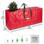 Artificial Christmas Tree Storage Bag - Fits Up to 7.5 Foot Holiday Xmas Disassembled Trees with Durable Reinforced Handles & Dual Zipper - Waterproof Material Protects from Dust, Moisture & Insects