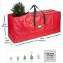 Artificial Christmas Tree Storage Bag - Fits Up to 7.5 Foot Holiday Xmas Disassembled Trees with Durable Reinforced Handles & Dual Zipper - Waterproof Material Protects from Dust, Moisture & Insects