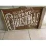 Vintage look MERRY CHRISTMAS Chalk Couture style old time font jute hanger antique style primitive style. weathered wood sign Vintage look MERRY CHRISTMAS Chalk Couture style old time font jute hanger antique style primitive style. weathered wood sign