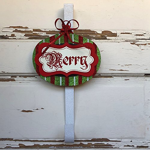 AGD Christmas Decor - Designer MERRY Bulb Wreath Door Hanger AGD Christmas Decor - Designer MERRY Bulb Wreath Door Hanger