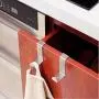 Over The Door Hook Organizer Rack Hanger with No Hole Drilling Required to Securely Hold Your Clothes Coat Towel Holder Stainless Steel Storage. for Bathroom，Kitchen,Bedroom,Shoe Cabinet (5pack)
