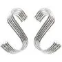 Closet Kitchen Metal Hanging Hooks,20 Pack 3.4'' S Shaped Hooks Stainless Steel Metal Hangers Hanging Hooks Closet Kitchen Metal Hanging Hooks,20 Pack 3.4'' S Shaped Hooks Stainless Steel Metal Hangers Hanging Hooks