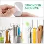 Adhesive Hooks,Heavy Duty Wall Hooks Stainless Steel Ultra Strong Waterproof Hanger for Keys, Towel, Coat, Bags, Robe, Home, Kitchen, Bathroom - 16 Pack
