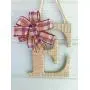 Front Door Décor-Shabby Chic Burlap Monogram Front Door Décor-Shabby Chic Burlap Monogram