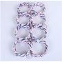 Foldable Scarf Hanger Multi Scarves Display Hang Ties Belt Organize Circle Storage Holder Clothes Hanger 5PC Random Color