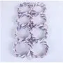 Foldable Scarf Hanger Multi Scarves Display Hang Ties Belt Organize Circle Storage Holder Clothes Hanger 5PC Random Color