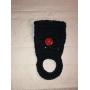 Free ship to USA - 5 piece set - Chef - 1 CROCHET Plastic Scrubber, Towel holder, KITCHEN hand full TOWEL light weight terry cloth, hot pad & towel hanger- BLACK 100% cotton yarn