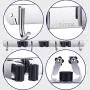 MIAOKE 2PCS Broom Mop Holder, Wall Mount Mop Hook, Stainless Steel Wall Mounted Storage Organizer Heavy Duty Tools Hanger with 3 Racks 4 Hooks for Kitchen Bathroom Garage Closet Office and Garden MIAOKE 2PCS Broom Mop Holder, Wall Mount Mop Hook, Stainless Steel Wall Mounted Storage Organizer Heavy Duty Tools Hanger with 3 Racks 4 Hooks for Kitchen Bathroom Garage Closet Office and Garden