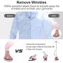 Mini Handheld Steamer for Clothes Garment, Portable Travel Garment Steamer, Powerful Iron Wrinkles Remover for Travel/Home, Compact Iron Steamer for Clothing, Any Fabrics, IDEER (Pink)
