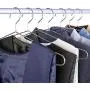 Inveroo 30 Pcs/lot 45cm Stainless Steel Strong Metal Wire Hangers Coat Hanger Standard Suit Hangers Clothes Hanger