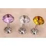 EleCharm 1 Pair Colored Crystal Curtain Wall Hook Tie Back Clothes Hanger (Purple) EleCharm 1 Pair Colored Crystal Curtain Wall Hook Tie Back Clothes Hanger (Purple)