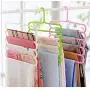 5 Layers Pants Clothes Hangers Non-Slip Multifunctional Clothes Hangers Multilayer Tie Scarfs Magic Hanger Home Organizer 5pcs Random Color 5 Layers Pants Clothes Hangers Non-Slip Multifunctional Clothes Hangers Multilayer Tie Scarfs Magic Hanger Home Organizer 5pcs Random Color