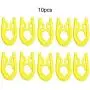 Baiwka Portable Folding Hangers, 10Pcs Multi-Function Clothes Hanger, Windproof/Non-Slip/Retractable/Lightweight, Plastic Clothing Hanger for Home, Travel, Holiday, Business Trip