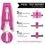 MEQI Plastic Finger Clips for Slim-line Clothes Hangers Set of 100 Hot Pink Hanger Clips