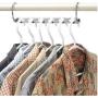 Magic Clothes Hanger 10pcs Hanging Chain Metal Clothes Closet Hangers Shirts Tidy Save Space Organizer Hangers for Clothes