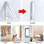 SCLX Retractable Clothes Rack - Wall Mounted Folding Clothes Hanger Drying Rack for Laundry Room Closet Storage Organization, Aluminum, Easy Installation (Silver) SCLX Retractable Clothes Rack - Wall Mounted Folding Clothes Hanger Drying Rack for Laundry Room Closet Storage Organization, Aluminum, Easy Installation (Silver)