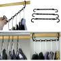 10PC Random Color 5 Holes Multi-Door Holder Circle Clothes Hanger Decoration Clothes Holders Multifunction Paste Plastic Scarf Clothes Hanger