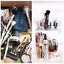 Awekris Makeup Organizer, 360 Degree Rotating Cosmetic Case, Large Capacity 7 Layers Adjustable Multi-Function Acrylic Cosmetic Storage Boxes with Drawers Fits Jewelry, Makeup Brushes, Lipsticks