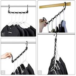 Baorin New Plastic Hanger Multi-Functional Hanger Dry and Wet Clothes Non-Slip Hanger Closet Systems