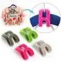 20pcs Mini Flocking Clothes Hanger Home Easy Hook Closet Organizer Hanging Hook Random Color 20pcs Mini Flocking Clothes Hanger Home Easy Hook Closet Organizer Hanging Hook Random Color