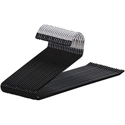 SONGMICS 20 Pack Pants Hangers, Open Ended Easy Slide Trouser Organizers, Non-Slip, Black UCRI004-20 SONGMICS 20 Pack Pants Hangers, Open Ended Easy Slide Trouser Organizers, Non-Slip, Black UCRI004-20