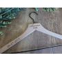 Personalized wedding dress wood hangers, bridesmaids