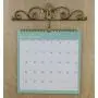 Decorative Fleur De Lis Wall Mounted Metal Calendar Hanger / Hook