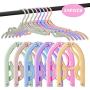 MIAOKE 24 Pcs Travel Hangers, Portable Folding Clothes Hangers for Coat, Pants, Skirt, Jackets and Dress, Foldable Clothes Drying Rack for Kids and Adults