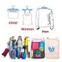 Folding Hanger,Portable Folding Clothes Hanger, Lightweight,Extra-Large Load-Bearing, Foldable,Non-Slip, Travel,Home,Gift Pack Of 8 (Random Color)