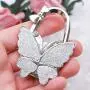 WSSROGY 3 Pack Butterfly Folding Hanger Foldable Purse Hook Handbag Hanger Hook for Table Dresser