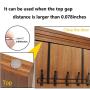 Over The Door Hook, 5 Coat Hooks Door Hanger for Hanging Coats, Hoodies, Hats, Scarves, Purses, Bath Towels, Robes (Black)