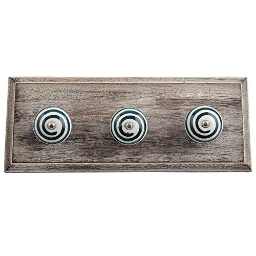 Indianshelf Handmade 1 Artistic Vintage Cream Wooden Strip Clothes Hooks Holders/Heavy Duty Hooks for Hanging Coats Indianshelf Handmade 1 Artistic Vintage Cream Wooden Strip Clothes Hooks Holders/Heavy Duty Hooks for Hanging Coats
