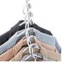 5pcs Half Toroidal Universal Metal Clothes Closet Hangers Clothing Organizer Hangers Clothing Organizer Clothes Hanger Rack