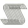 MiFeng 20 Pack Heavy Duty, S Hooks Stainless Steel S Shaped Hanging Hooks 3.5" Hangers for Kitchen, Bathroom, Bedroom and Office