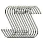 MiFeng 20 Pack Heavy Duty, S Hooks Stainless Steel S Shaped Hanging Hooks 3.5" Hangers for Kitchen, Bathroom, Bedroom and Office