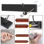 WEBI Coat Rack Wall Mounted, 16’’ Hole to Hole,Coat Hanger Wall Mount,5 Hooks for Hanging Jacket,Coats,Clothes,Hats,Black