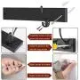 WEBI Coat Rack Wall Mounted, 16’’ Hole to Hole,Coat Hanger Wall Mount,5 Hooks for Hanging Jacket,Coats,Clothes,Hats,Black