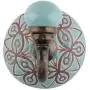 Indianshelf Handmade 1 Artistic Vintage Green Ceramic Etched Rail Hooks Holders/Wall Hooks for Frames Indianshelf Handmade 1 Artistic Vintage Green Ceramic Etched Rail Hooks Holders/Wall Hooks for Frames