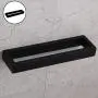 GERZ Modern Black Towel Holder SUS304 Stainless Steel Towel Hanger Towel Ring for Bathroom Lavatory Wall Mount Contemporary Style GERZ Modern Black Towel Holder SUS304 Stainless Steel Towel Hanger Towel Ring for Bathroom Lavatory Wall Mount Contemporary Style