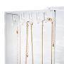 Beautify Clear Acrylic Jewelry Organizer Chest/Makeup Storage Boxes with 6 Drawers & Hanging Necklace Holder - Clear