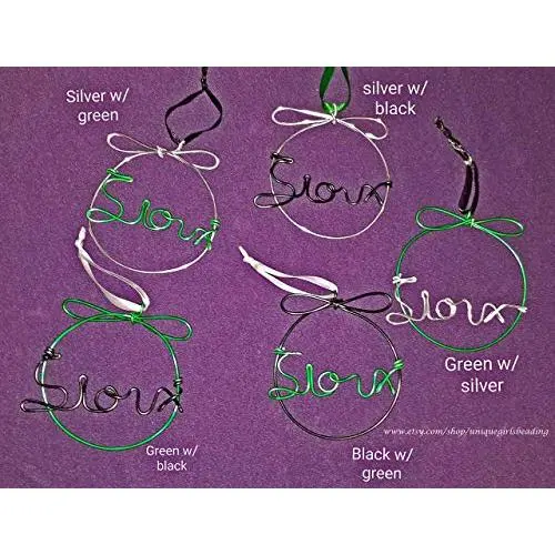 UND or SIOUX Christmas Ornament Hangers - UND Wall Hanger - Sioux Wall Hanger - Wire UND Sioux Fighting Hawks Hanger - Sports Ball - NDSU Sports