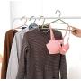10pcs Random Color Hangers Non Slip Space Saving Clothes Hanger