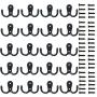 20 Pieces Double Prong Robe Hook Rustic Hooks Retro Cloth Hanger Coat Hanger Wall Mounted Hook with 44 Pieces Screws (Black color) 20 Pieces Double Prong Robe Hook Rustic Hooks Retro Cloth Hanger Coat Hanger Wall Mounted Hook with 44 Pieces Screws (Black color)