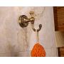 ROZIN Antique Brass Bath Towel Hook Wall Mounted Robe Clothes Hanger